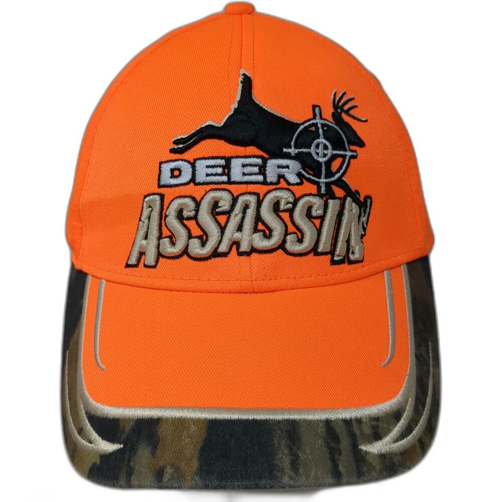 Buck Wear Deer Assassin Hunting Orange One Size Baseball Cap Hat Camo Strapback